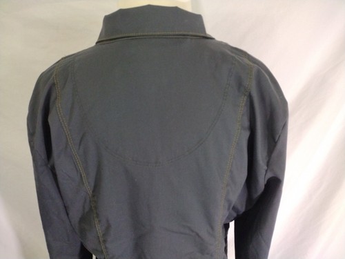 Dickies Women's Warm-up Jacket DK302 FREE SHIPPING Pewter Scrub Poly Rayon L - Picture 8 of 10