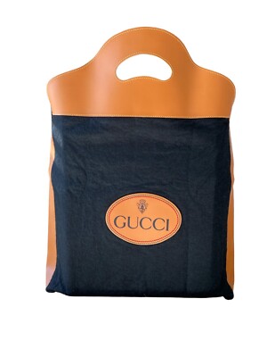 Gucci Vintage Black Wool Tote Handbag Shopping Bag Rare from the