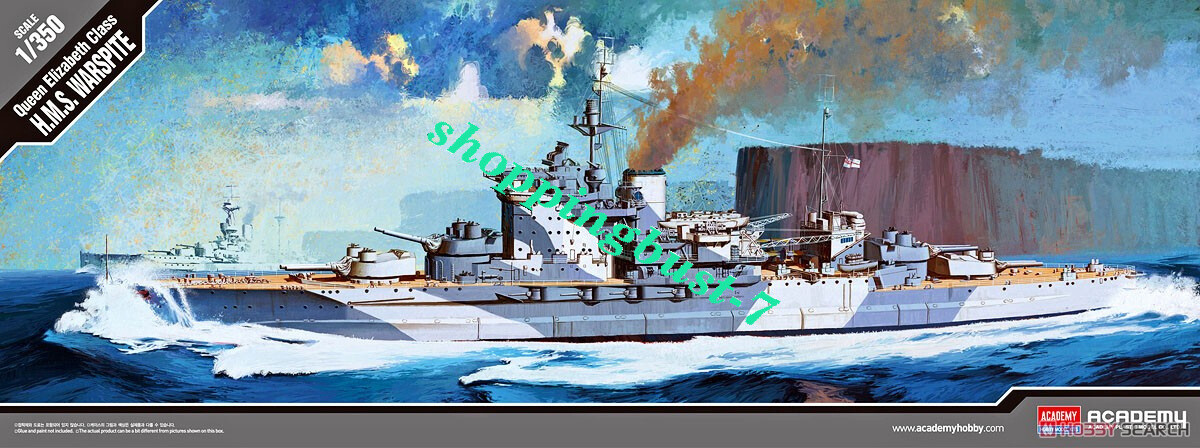 Academy 14105 1/350 HMS Warspite Queen Elizabeth class battleship 