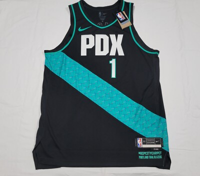 #ad Nike Portland Trail Blazers Simons PDX City Edition Authentic Jersey Size 52 XL $90.99