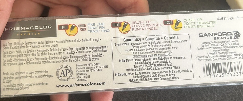 Marcadores Prismacolor nuevos 4 anchos Foto 2 de 3