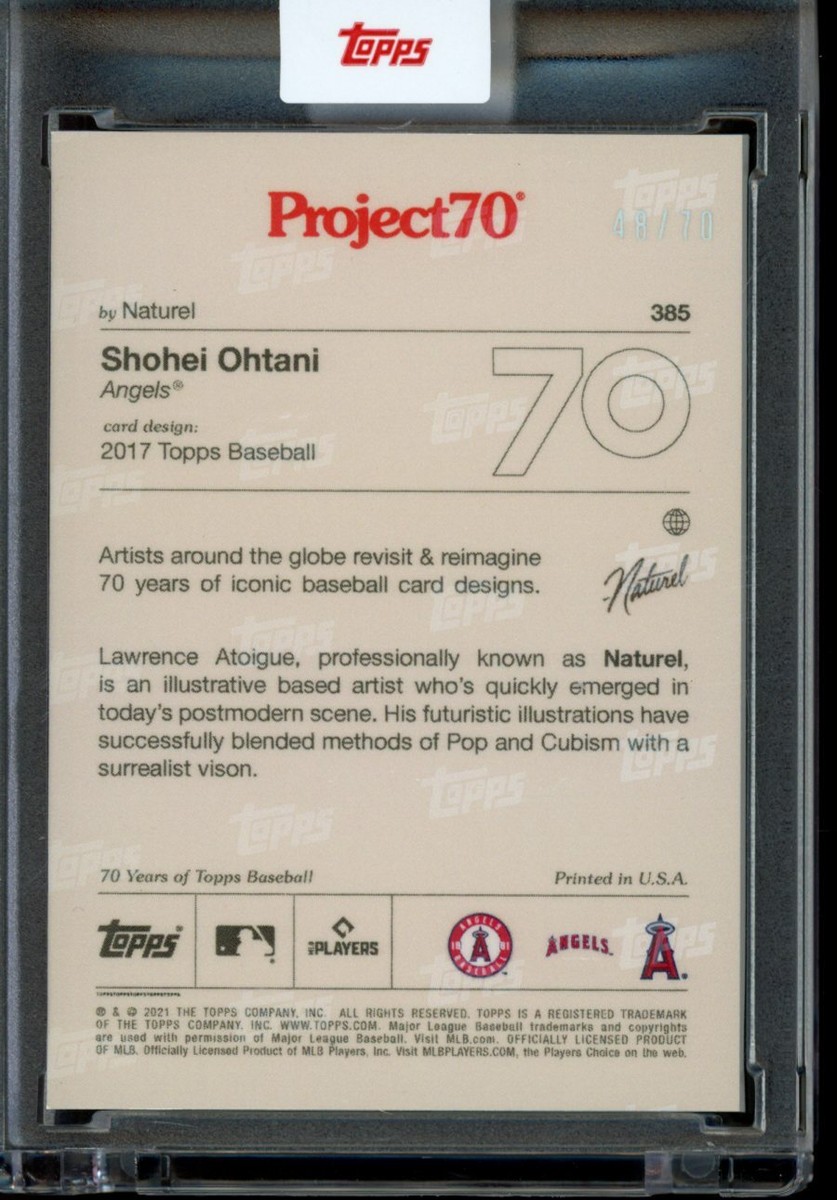 2021 Topps Project 70 Card #385 Shohei Ohtani 2017 by