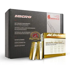 6 Ignition Coils & OEM Spark Plugs for Buick Cadillac CTS GMC 2.8L 3.6L V6 UF375