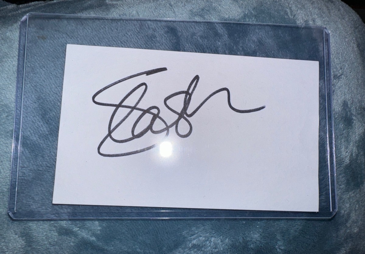 Slash Guns N Roses Authentic Signed Index Card Autograph Gnr