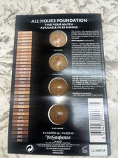 YVES SAINT LAURENT ALL HOURS FOUNDATION mini CARDS MED-DARK SHADES NEW