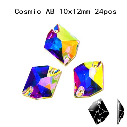 Stress Crystal AB Sew On Rhinestones Crystal Glass Teardrop Oval Navette Stones - Picture 40 of 58