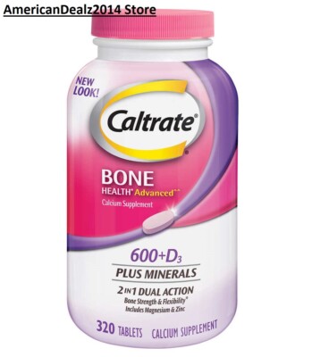 Caltrate Bone Health Advanced 600+D3 Plus Minerals 320CT FREE SHIP