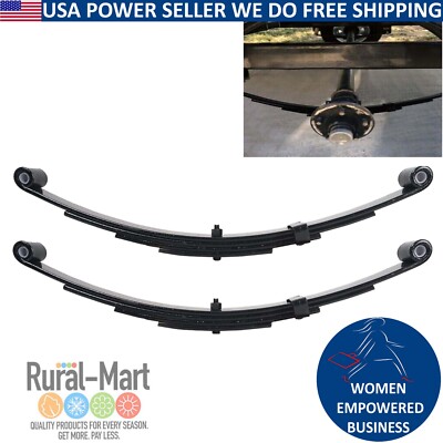 2pack Trailer Four Leaf Double Eye Spring 25-1/4'' 2500LBS capacity/each for 5000