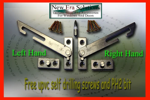 2 UPVC Window Restrictors . Child Lock,Safety Catch. Pair High Quality Branded