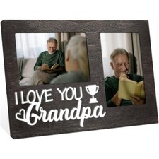 1pc Double Photo Frames Display Photo Frame Rectangle with Word Best Mom
