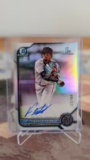 2022 Topps Bowman Federico Polanco Refractor Auto 112/499 1st Bowman Marlins