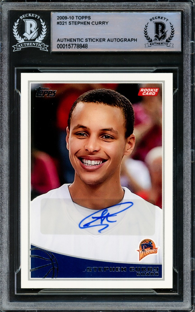 その他 topps BOWMAN Stephen Curry RC Blue 09 Bowman Blue Stephen Curry RC AUTO BGS 8 /1948🔥Steph