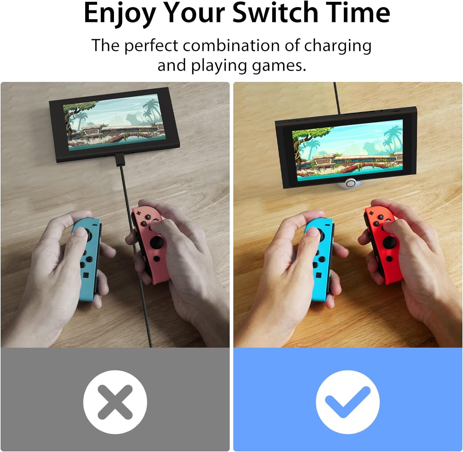 Antank Tiny Charging Stand Compatible with Nintendo Switch/Switch Lite/Switch OL