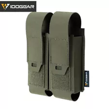 IDOGEAR Tactical Pouch Double MOLLE Belt Bag Detachable Flip-top Multi-function