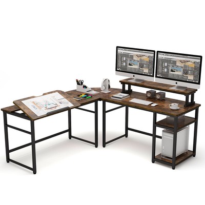 70 8 Computer Office Desk Working Workstation Drafting Table With