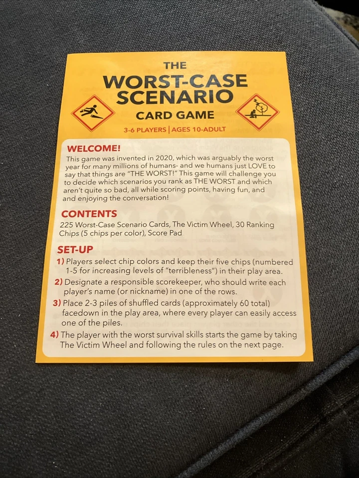 The Worst-Case Scenario Card Game: When Disaster Strikes, Who Thinks Alike? - Image 2 of 4