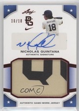 2015 Leaf Perfect Game National Showcase Red 10/10 Nick Quintana Auto 0jd0