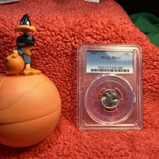 1937 PCGS MS 65 MERCURY DIME FREE SHIPPING 