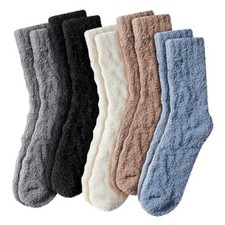 Fuzzy Socks for Women - 5 Pair Fuzzy Socks, Cozy Socks 5 Pairs Multicolor Socks