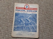 Rugby Union Official Programme England v Scotland Twickenham 1949
