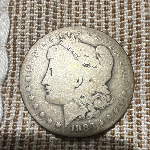 1883 Morgan Silver Dollar $1 Coin O Mintmark Circulated 0.9 Fine Silver US