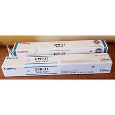  2 Canon GPR-31 toner cartridges CYAN genuine OEM for C5030 C5035 C5235 C5240