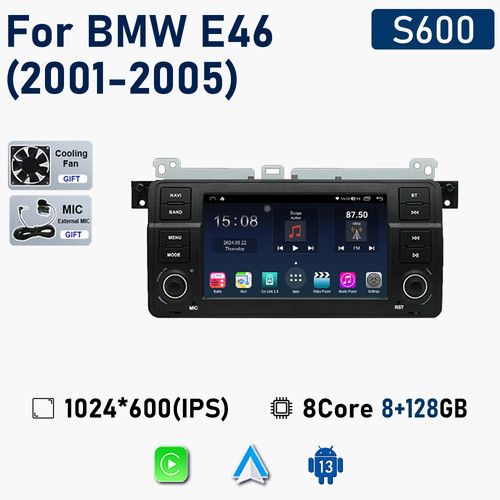 7" Android Screen For BMW E46 M3 318 320 325 330 335 Multimedia Player GPS - Picture 19 of 39