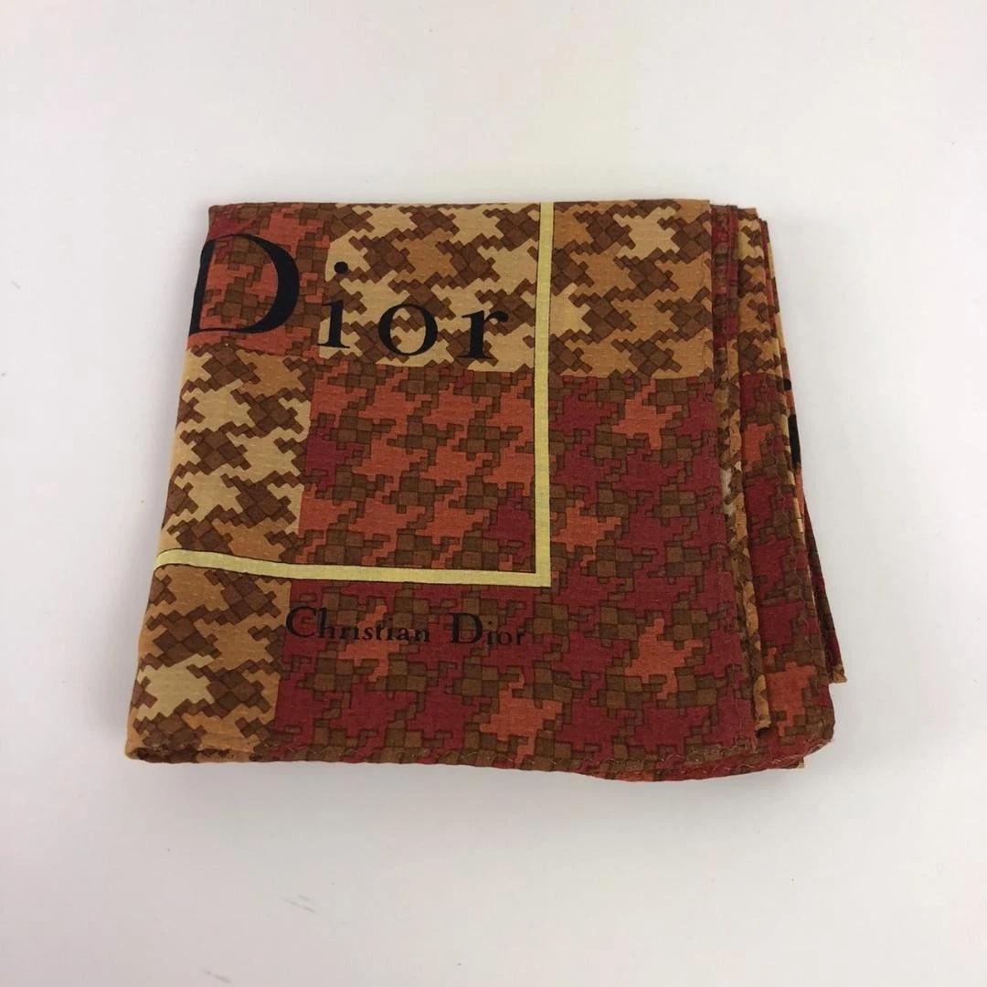 Christian Dior écharpe bandana 48 cm x 48 cm