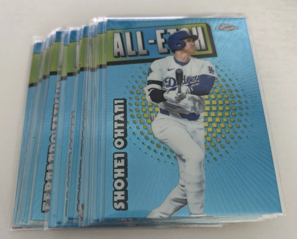 2025 Topps Chrome Baseball Complete Set 1-300 + 5 main insert sets - all sleeved - Image 2 of 4