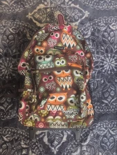 Rockland Double Handle Rolling Backpack, Owll, 17"