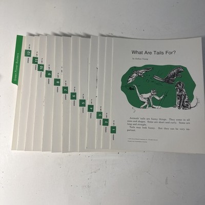 SRA Reading Laboratory 1A, (1982), GREEN Power Builders, 1-12 Only, Vintage