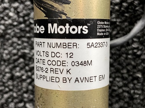 B247-5 (Alt: 5A2337-3) Globe Motors Collective Stick Governor Assembly (12V) - Picture 8 of 9