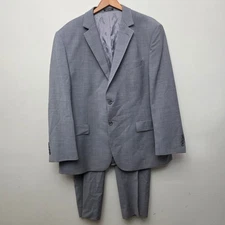 Pronto Uomo Platinum Wool Blend Suit Jacket & Pants Light Gray 48 Reg 43 Waist