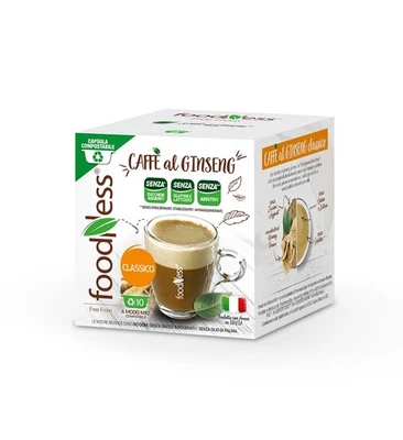 Foodness 30 Capsule Compatibili A Modo Mio - caffè al Ginseng Classico