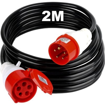 CEE Verlängerungskabel 2M 5G 2,5mm²  Starkstromkabel Außen Baustelle