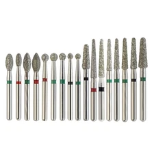 Dental Diamond Burs FG Round End Taper Football High Speed Friction Grip 856 850