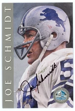 1998 NFL Hall of Fame JOE SCHMIDT Signature Series AUTO /2500 Detroit Lions