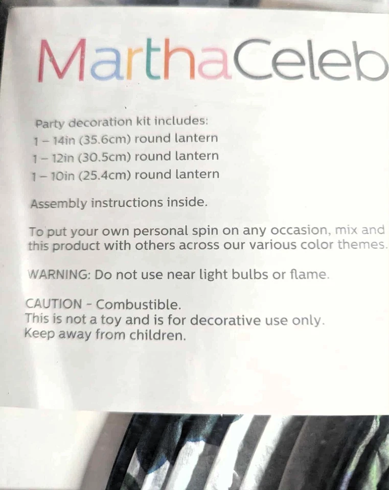 🎉 Paquete de linternas Martha Celebrations - 6 linternas a juego (2 paquetes, nuevo en caja) Foto 4 de 4