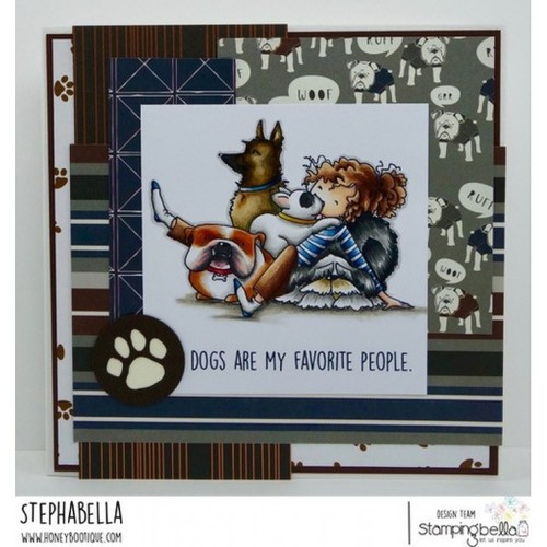 TINY TOWNIES-Stamping Bella Cling Mount Rubber Stamp-Stamping Craft-Townie Girls - Picture 38 of 190