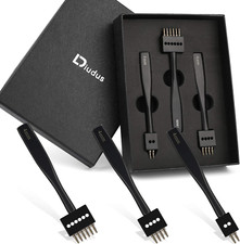 DIUDUS Prong Punch, Black Leather Prong Punch Tool 4Mm, 2/4/6 Lacing Stitching