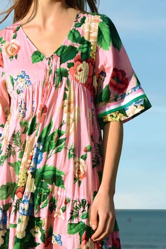 Trelise Cooper Mimosa Roses Dress 12 14 16 Worn2x +Free Slip bought 4 this dress - Picture 9 of 24
