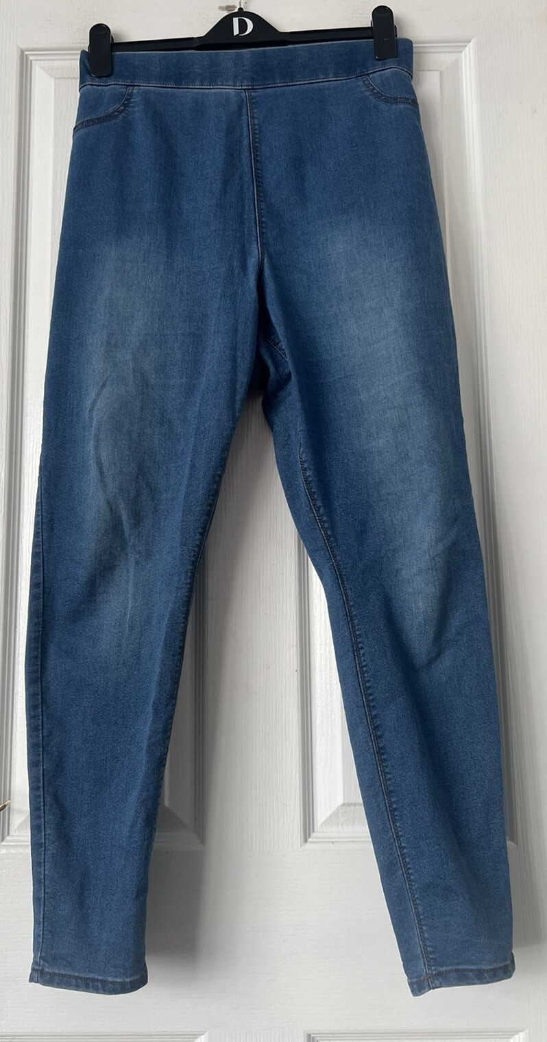 LADIES “PAPAYA”DENIM STRETCH PULL ON ELASTICATED JEGGINGS 🌸 SIZE 20 eBay