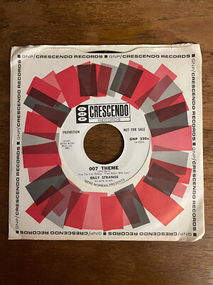 1964 Promo 45 JAMES BOND THEME/ 007 THEME Billy Strange CRESCENDO Company Sleeve