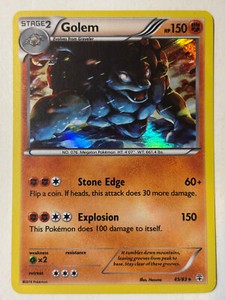 Pokemon Card Golem Generations Holo Rare 45/83 VLP