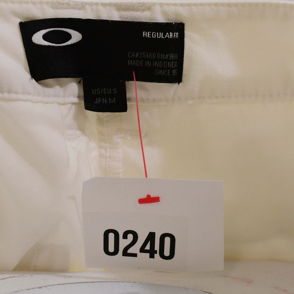 Pantalones cortos de golf Oakley blancos de nailon para mujer M bloques de colores borde melocotón forrados ajuste atlético Foto 4 de 4
