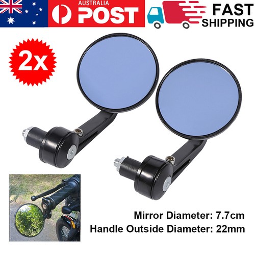 For 2014-2022 Honda Grom 125 Black Motorcycle Handle 7/8" Bar End Side Mirrors E - Foto 9