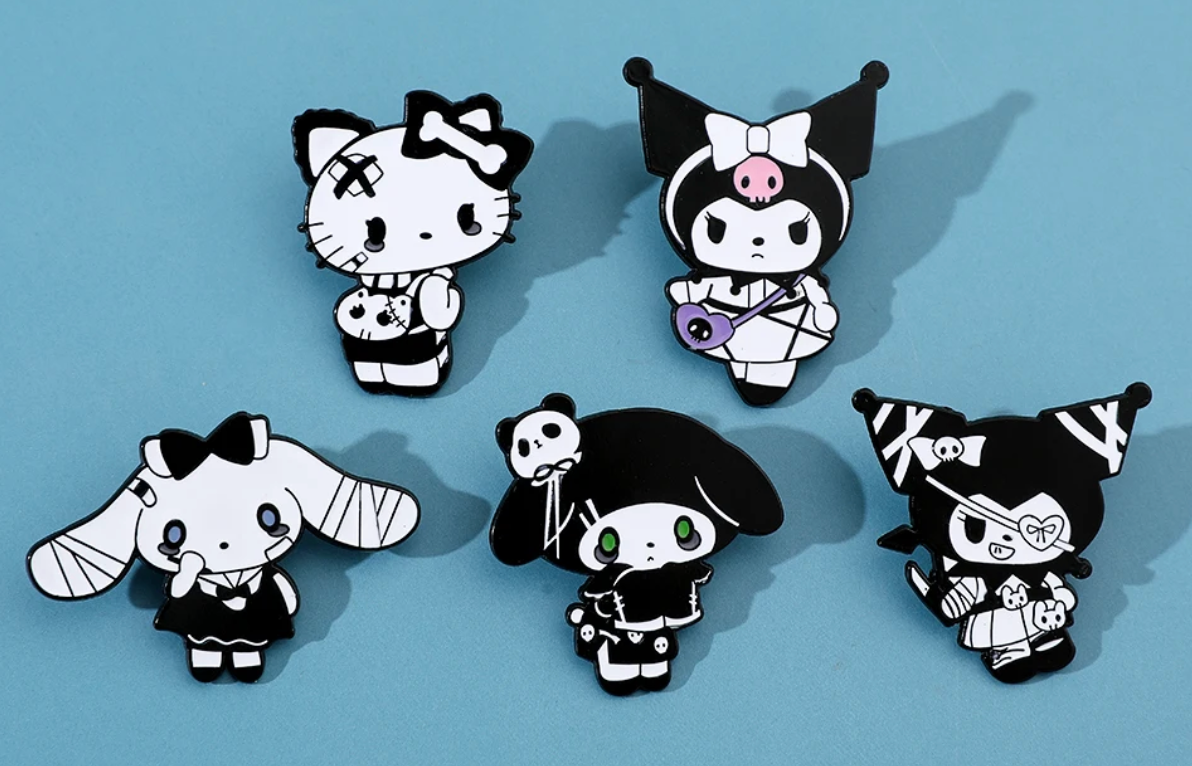 ピンズ・ピンバッジ・缶バッジ kuromi Sanrio Kuromi Button Pin From Japan | eBay