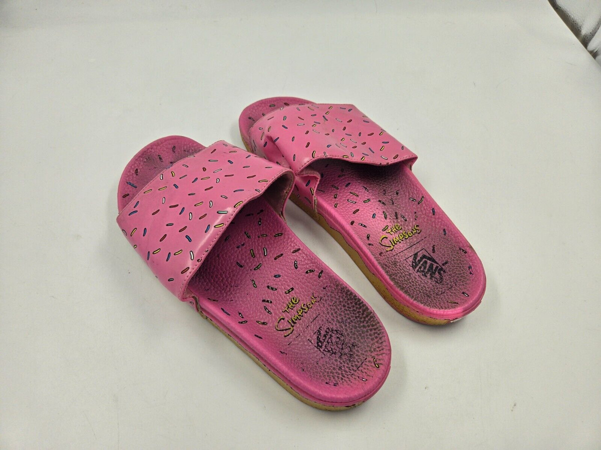 VANS SLIDE-ON THE SIMPSONS DONUT - Unisex 10 - Pre-worn View 2