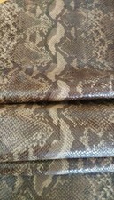 Vera pelle di Vitello/agnello stampa e serigrafia effetto Serpente Pellami/pelle