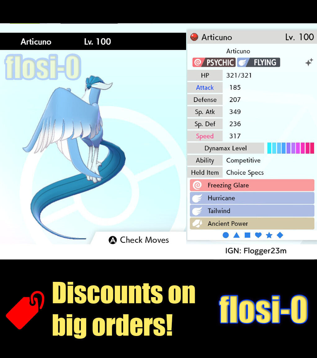 Pokemon Sword and Shield // Ultra Shiny ARTICUNO 6IV Event 